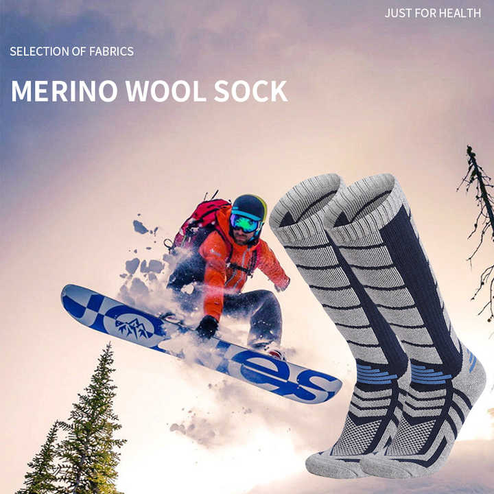 Cashmere socks Merino wool socks Autumn and winter snow socks High tube socks Outdoor skiing socks Mountaineering towel socks