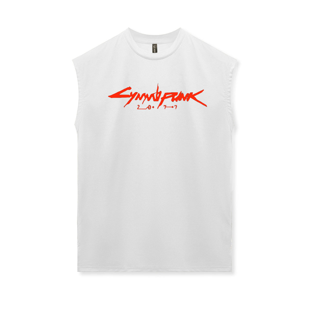 Men's workout tank top loose fit sleeveless gym shirt