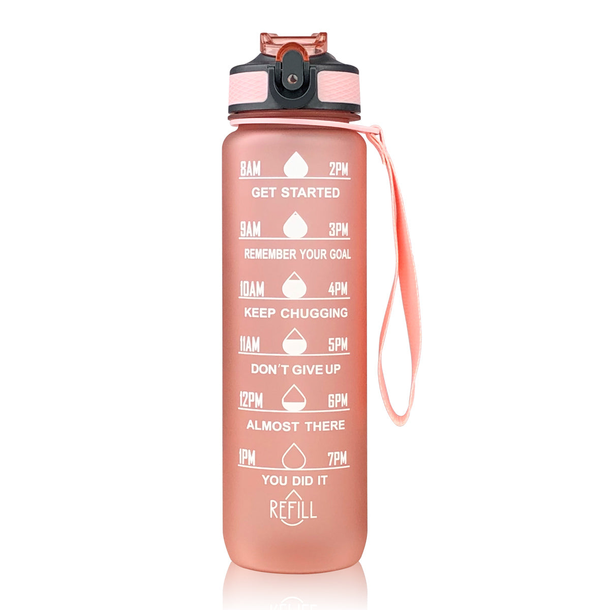 1. Sports water bottle with straw 1L Tritan sports design