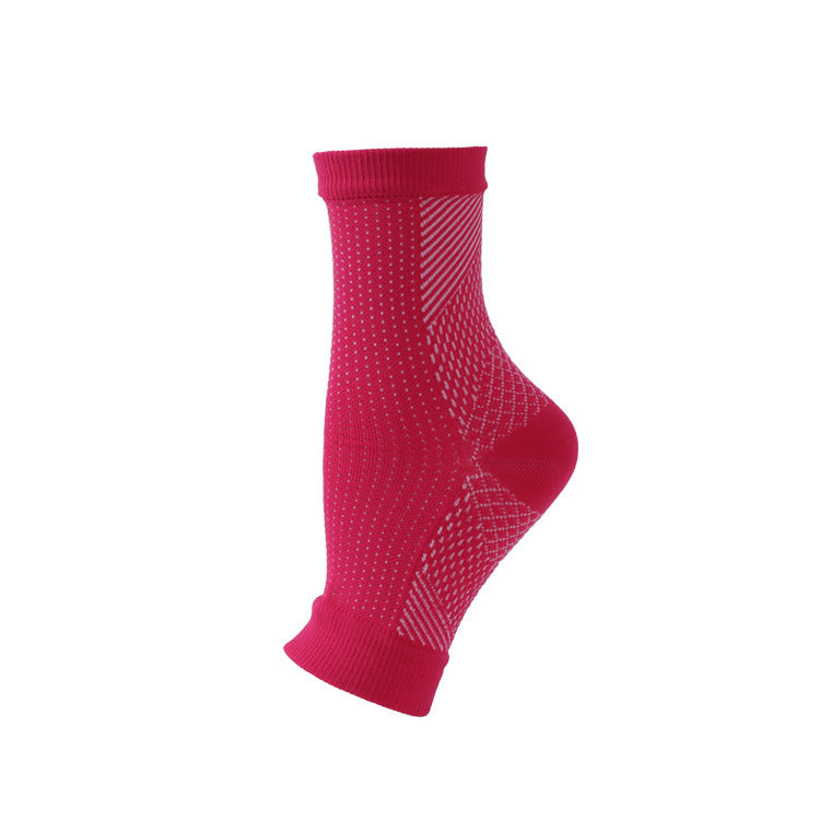 Sports ankle compression socks with short tube design