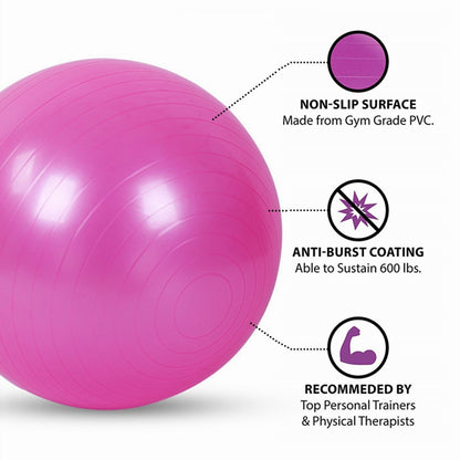 Exercise ball for balance and core training