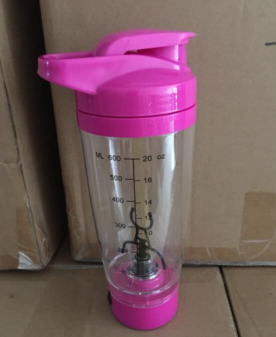 Electric protein shaker bottle portable fitness mixer