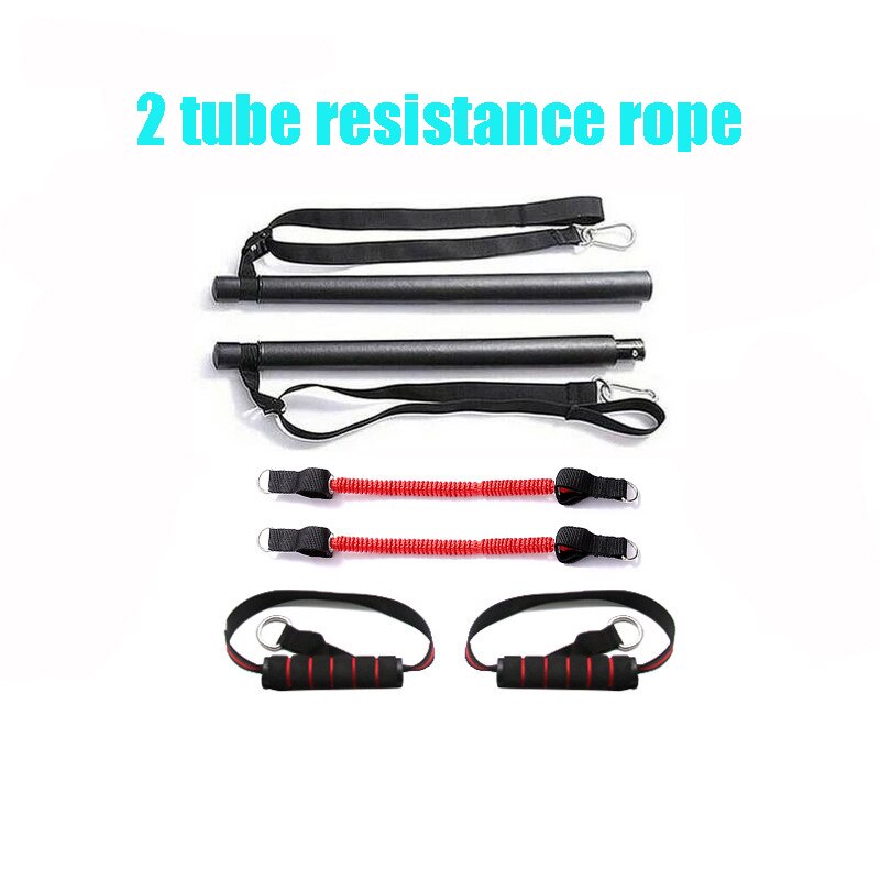 Pilates bar resistance band home workout equipment