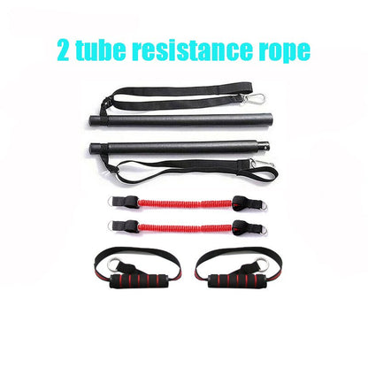 Pilates bar resistance band home workout equipment