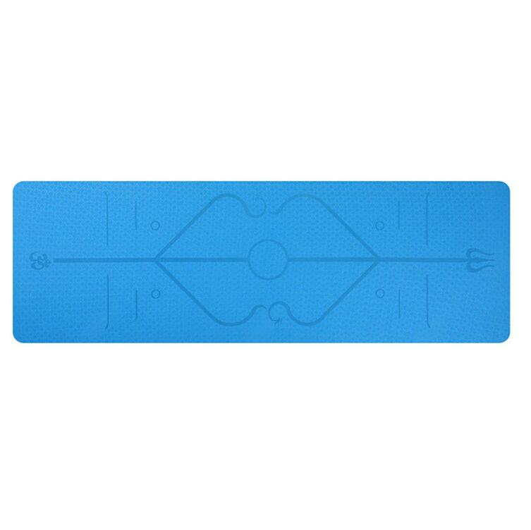 TPE yoga mat with textured non slip exercise surface