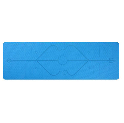 TPE yoga mat with textured non slip exercise surface