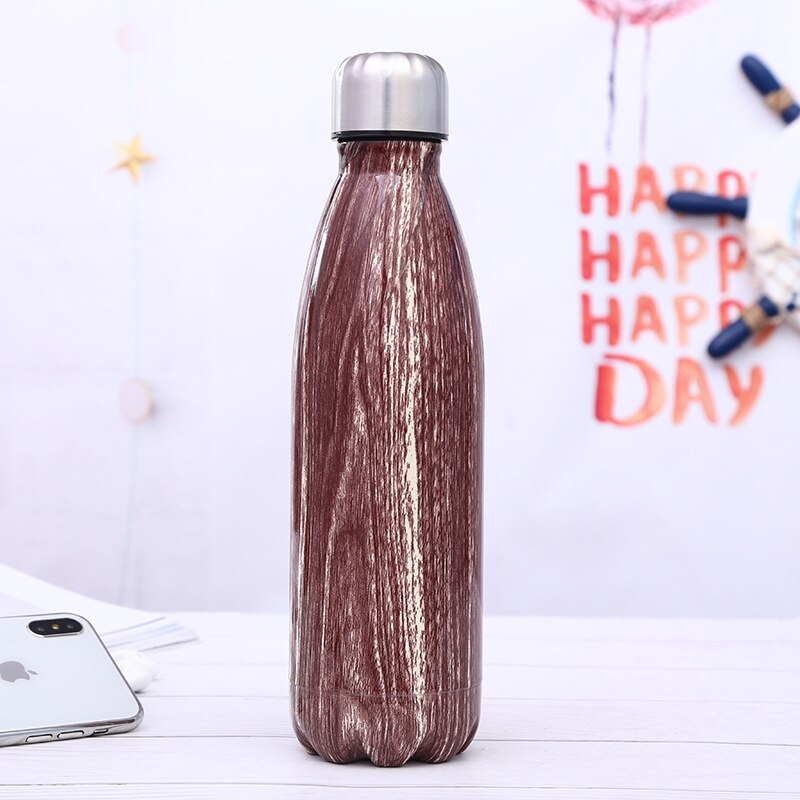 Stainless steel insulated water bottle for cycling