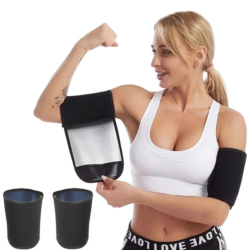 Compression arm sleeves for fitness training