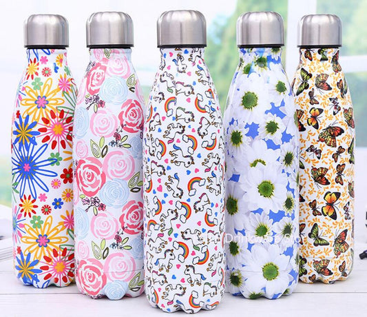 Stainless steel insulated water bottle 500ml vacuum flask