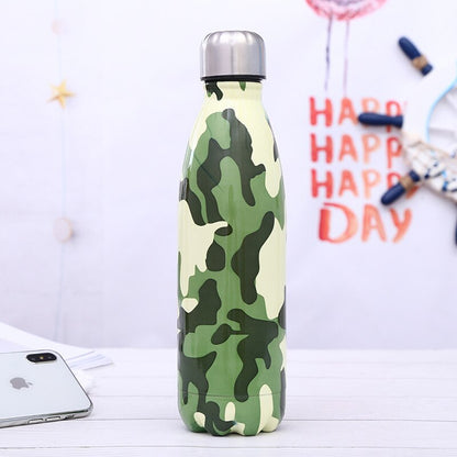 Stainless steel insulated water bottle portable travel thermos