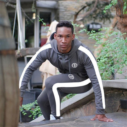 Men's tracksuit set in cotton for casual wear