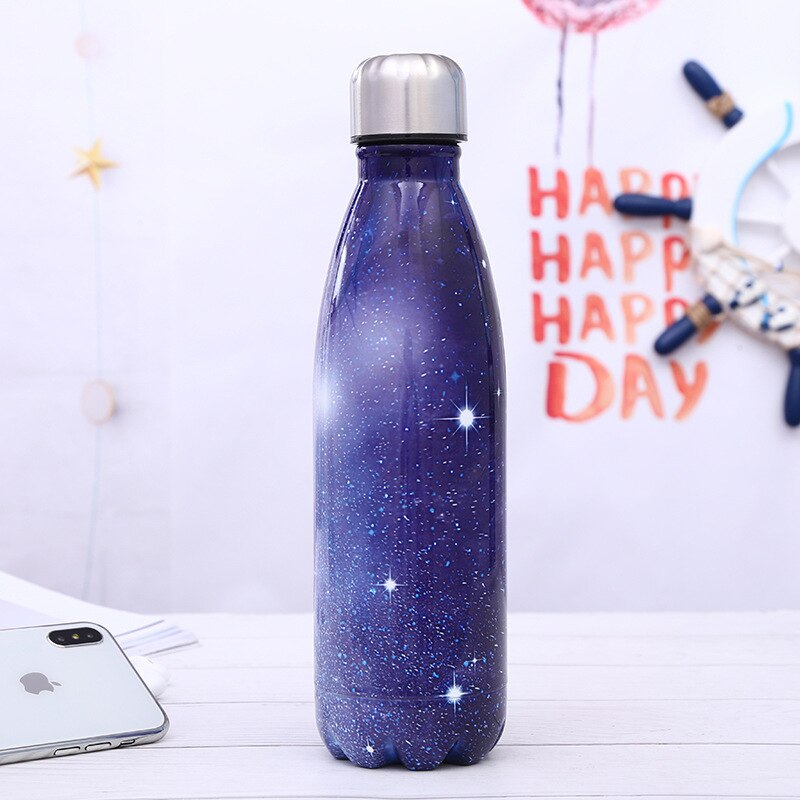 Stainless steel insulated water bottle reusable 500ml thermos