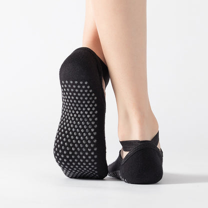 Pilates grip socks with non slip sole for adults