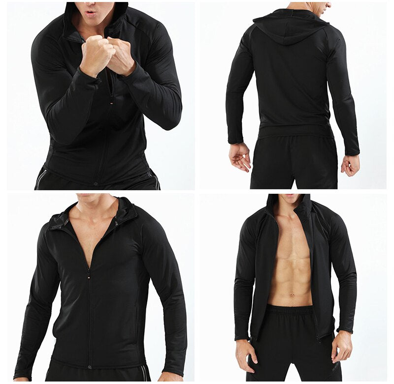 Men's running jacket long sleeve athletic top