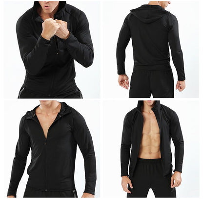 Men's running jacket long sleeve athletic top
