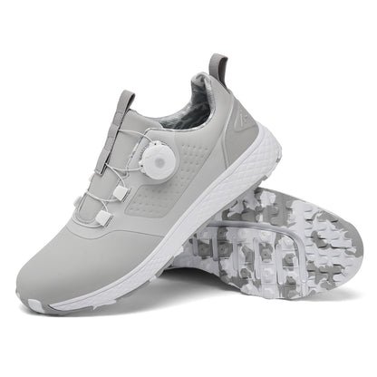 Professional Casual Unisex Golf Shoes with Rotating Button Spikes
