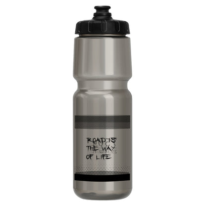Cycling water bottle in black 750ml design