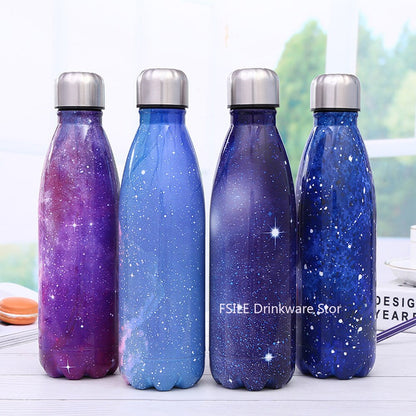 Stainless steel insulated water bottle with gradient finish