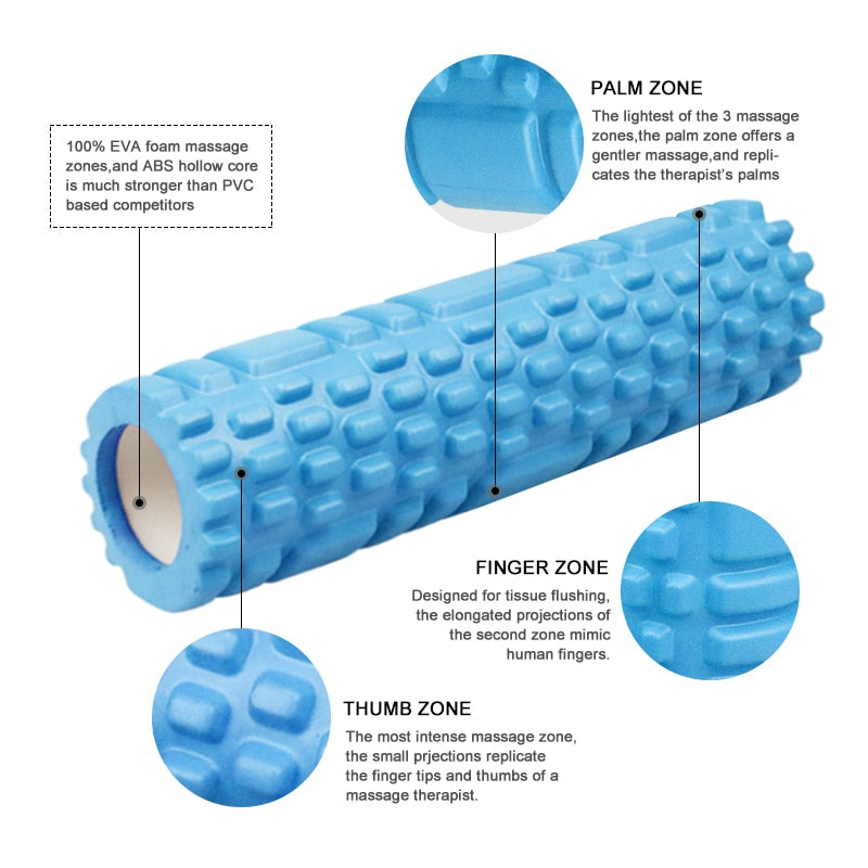 Foam roller EVA massage tool for muscle recovery
