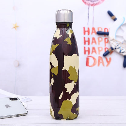 Stainless steel insulated water bottle 500ml for everyday use