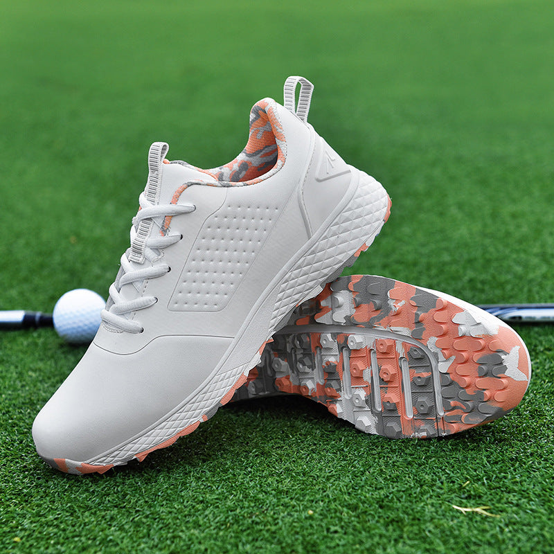 Professional Casual Unisex Golf Shoes with Rotating Button Spikes