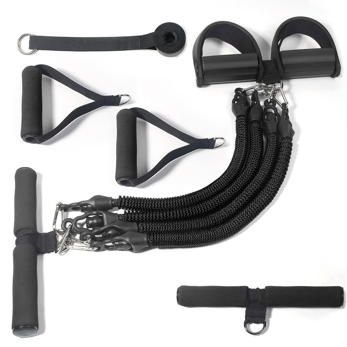 Pedal resistance band for sit ups and core exercises