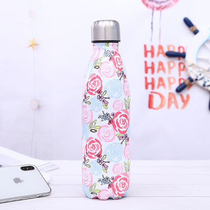 Stainless steel insulated water bottle for outdoor activities
