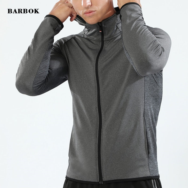 Men's running jacket with quick drying design