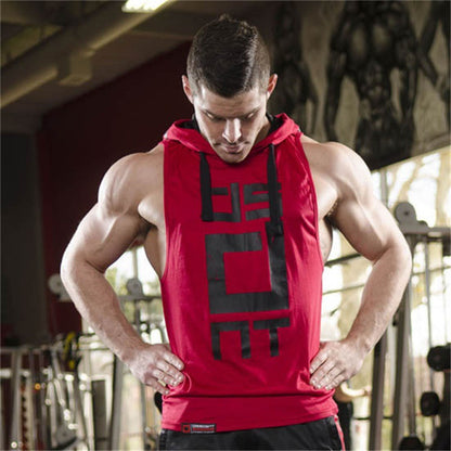 Men's workout tank top sleeveless fitness shirt
