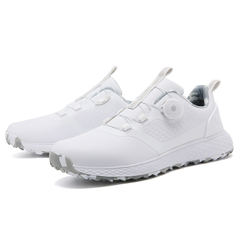 Professional Casual Unisex Golf Shoes with Rotating Button Spikes