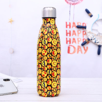 Stainless steel insulated water bottle reusable 500ml thermos