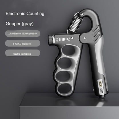 Adjustable hand grip strengthener for wrist fitness exercises
