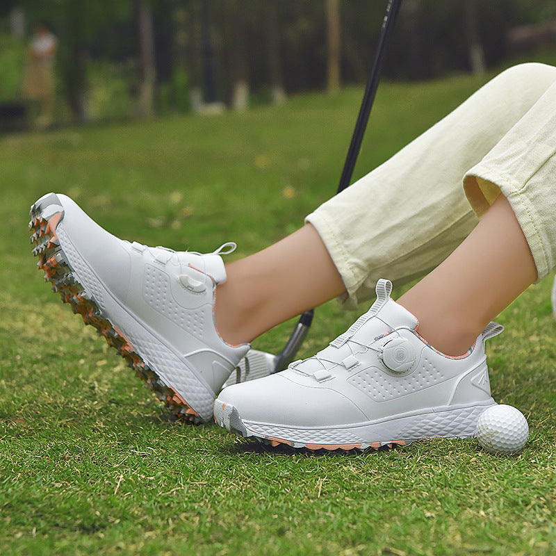 Professional Casual Unisex Golf Shoes with Rotating Button Spikes