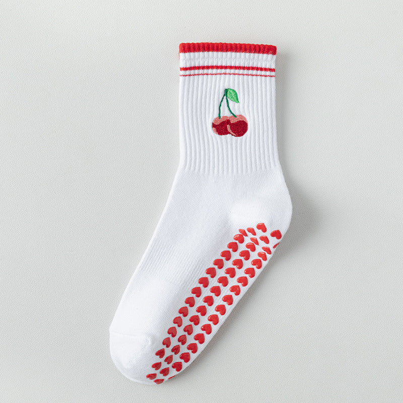 Yoga socks for women with coffee cup design