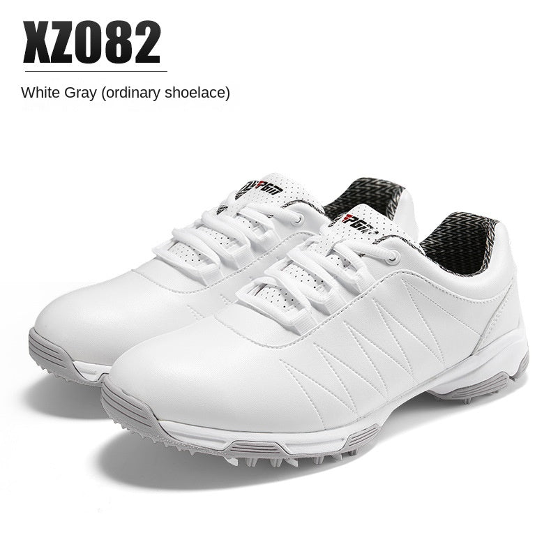 Women's Golf Shoes Anti-Slip Waterproof Auto-Rotating Laces