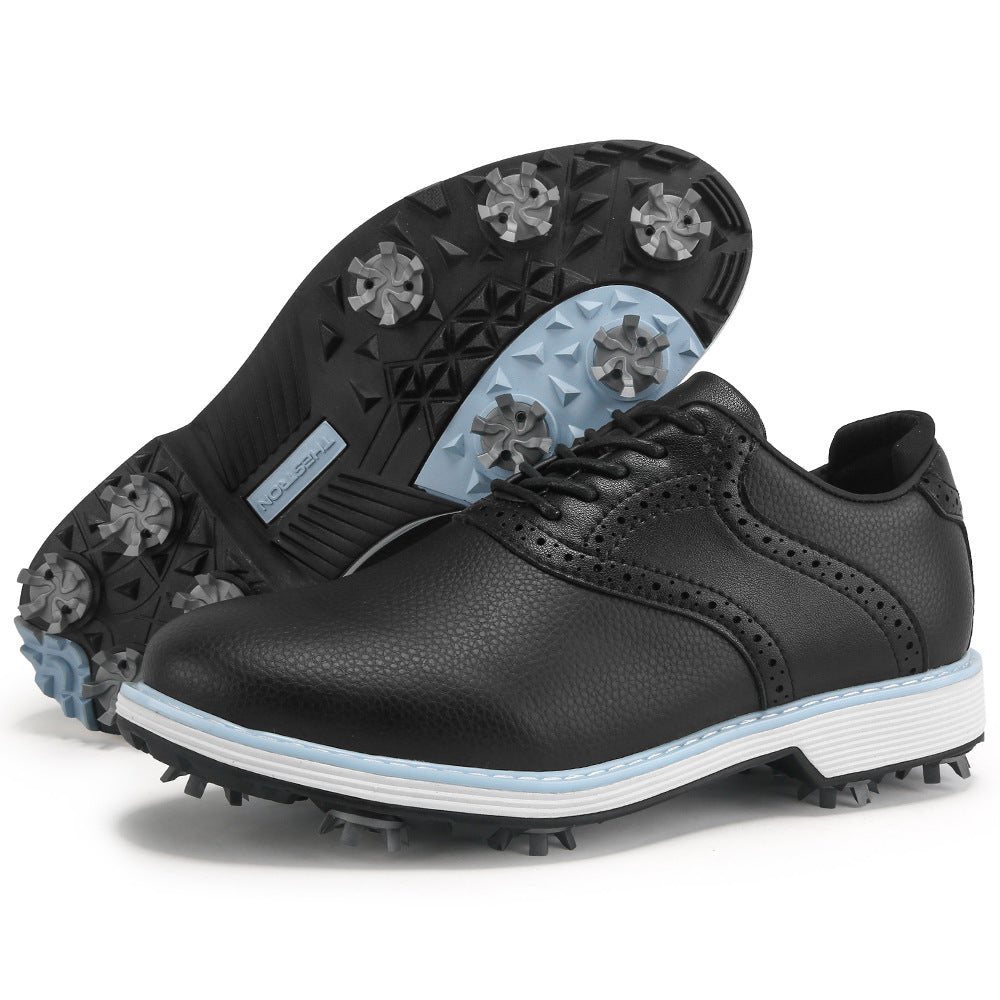 Women's Casual Business Brogue Leather Golf Shoes