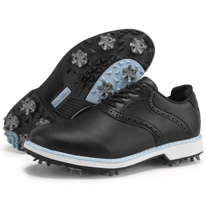 Women's Casual Business Brogue Leather Golf Shoes
