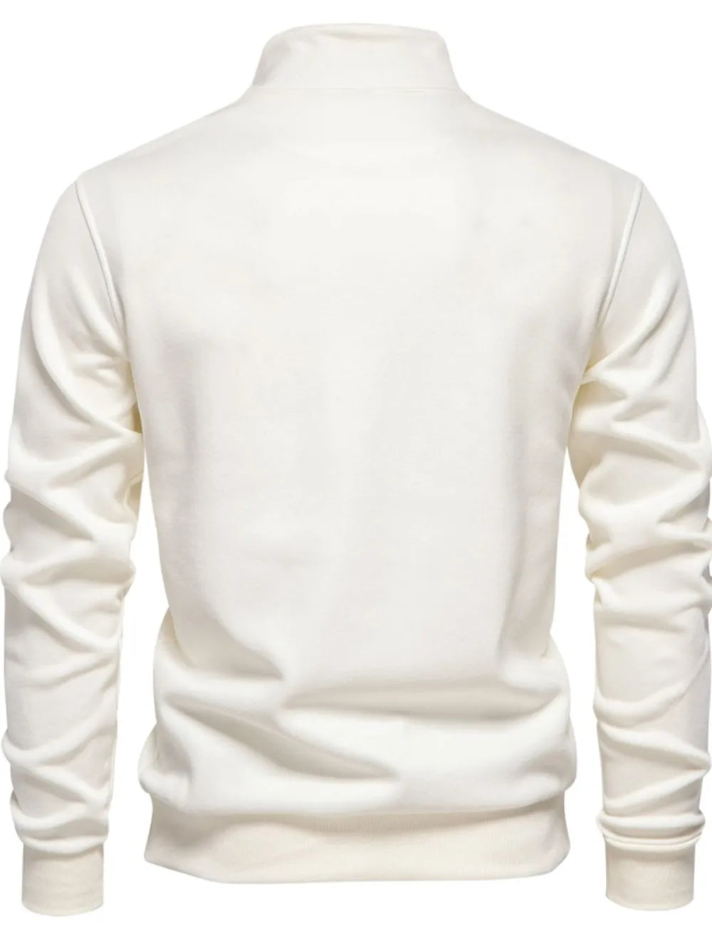 Men's quarter zip sweatshirt with long sleeves