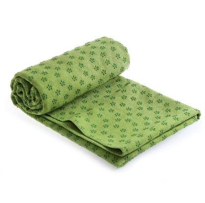Yoga mat towel with mesh carry bag for travel