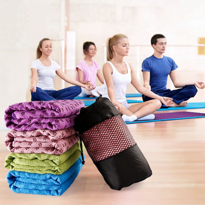 Yoga mat towel for home gym Pilates and stretching