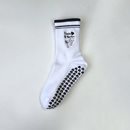 Yoga socks for women with colorful rope mouth design