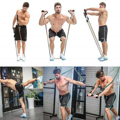 Resistance bands set for full body strength training