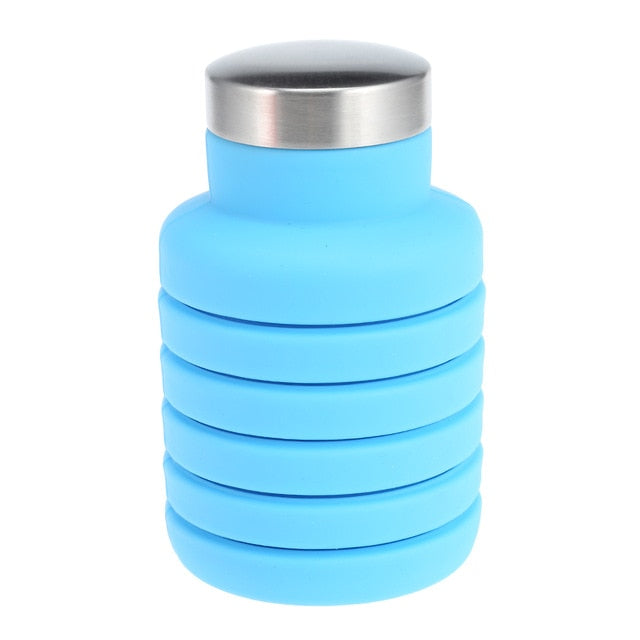 Collapsible water bottle for picnics and outdoor use