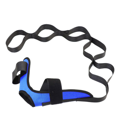 Yoga stretch strap with loops for yoga and Pilates exercises