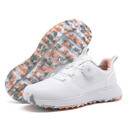 Professional Casual Unisex Golf Shoes with Rotating Button Spikes