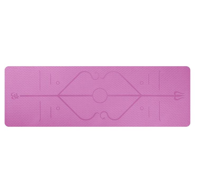 TPE yoga mat for Pilates stretching and floor exercises