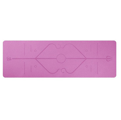 TPE yoga mat for Pilates stretching and floor exercises