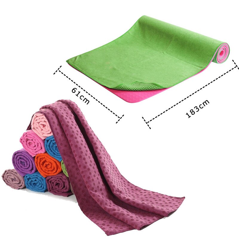 Yoga mat towel lightweight portable workout accessory