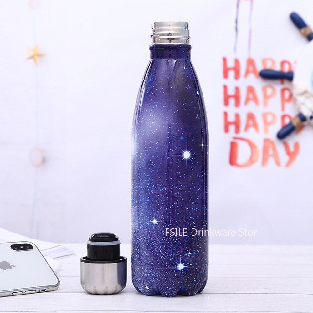 Stainless steel insulated water bottle for hot and cold drinks
