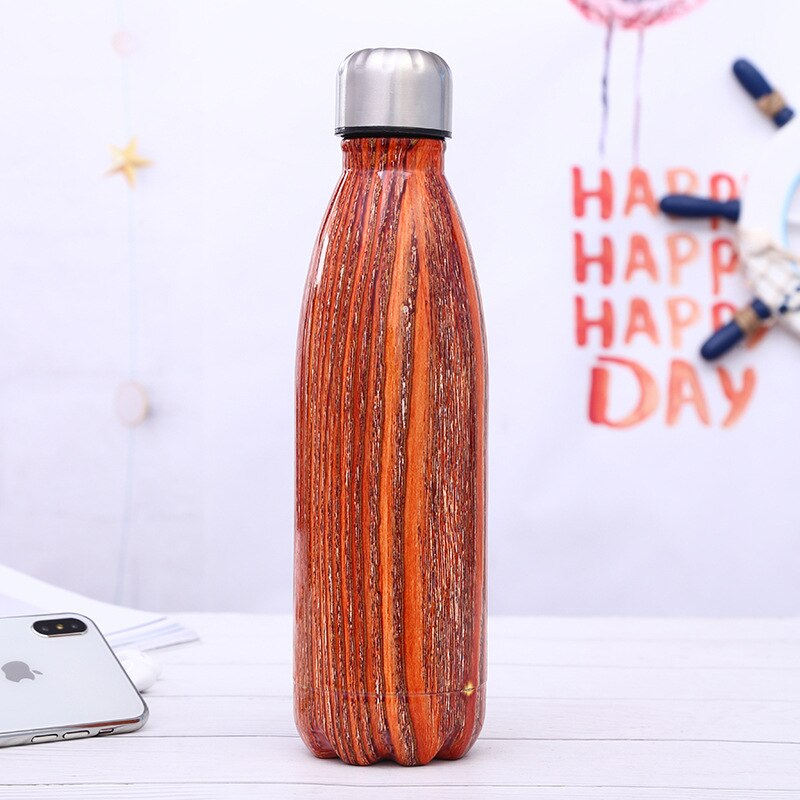 Stainless steel insulated water bottle made from 18 8 stainless steel